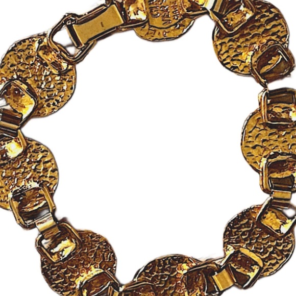Authentic Vintage Gianni Versace Rare Gold Plated Medusa Choker & Bracelet Set - Picture 11 of 12